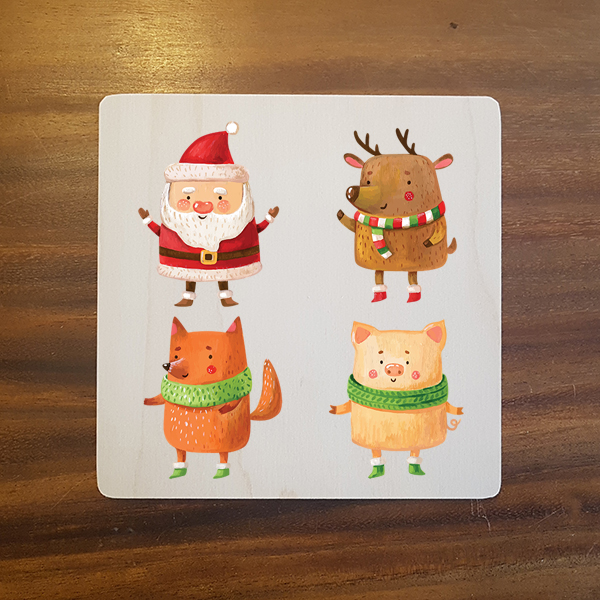 card-024 크리스마스카드 특별한 우드카드